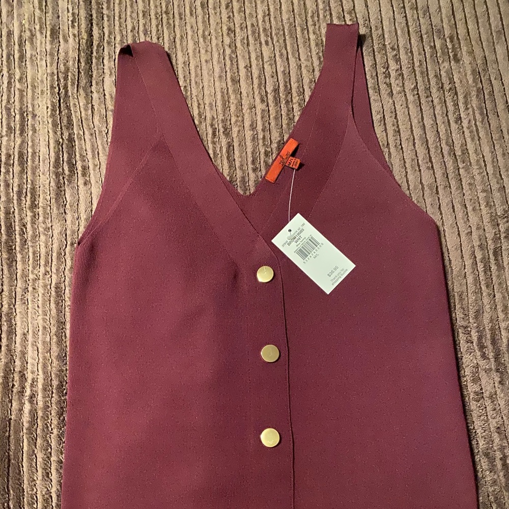 Maroon dress tank